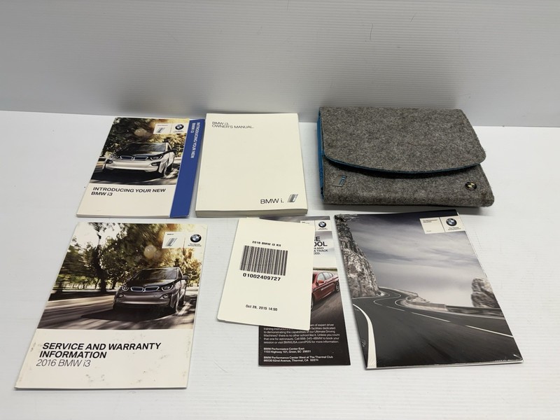 14-21 BMW i3 i3s I01 Operator's Owner's Manual Book Assembly Leather Gray Oem