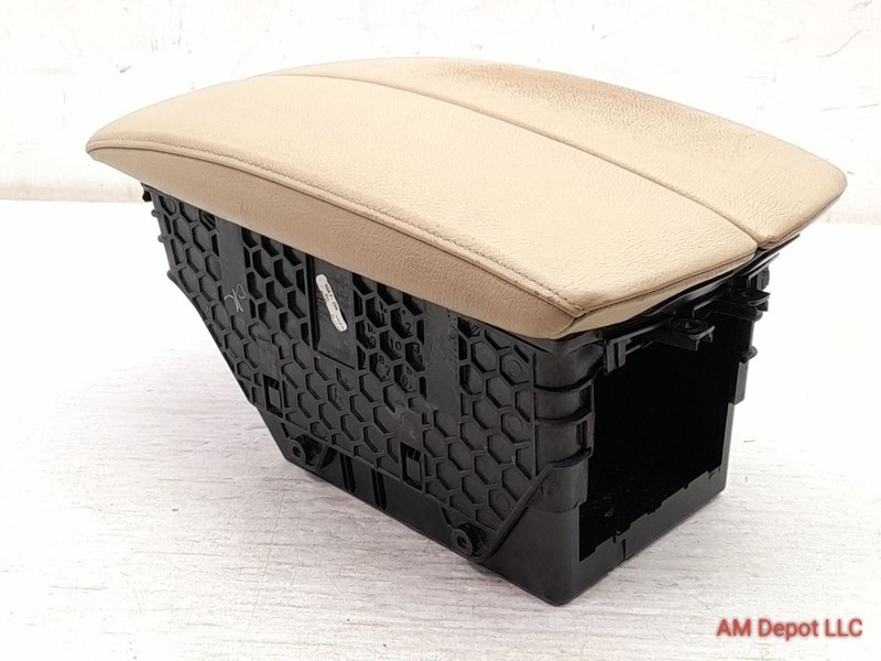 2011 BMW X5 X6 E71 E70 35i 40i Front Center Armrest Storage Box Beige 9115082