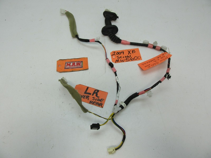 08-15 SCION XB LEFT REAR DOOR PANEL WIRE HARNESS SPEAKER RADIO DOOR LATCH LR