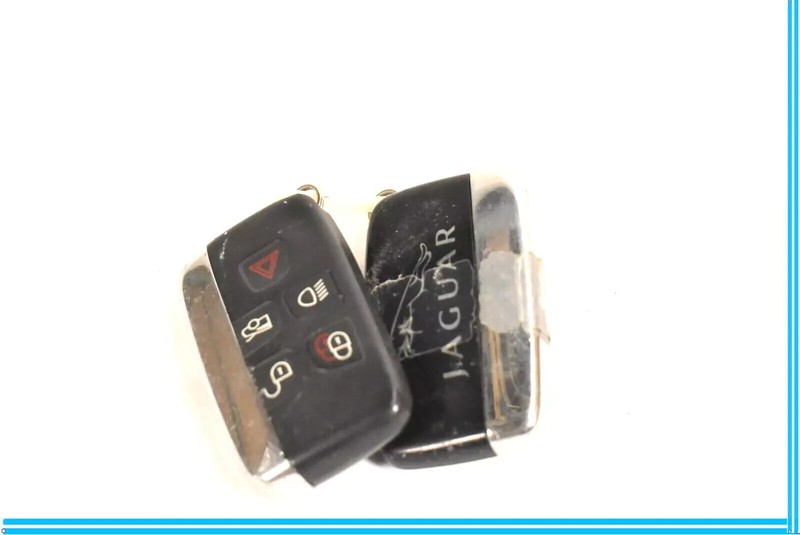 10-19 Jaguar XJ X351 Remote Control Keyless Key Fob Transmitter Black/Chrome OEM