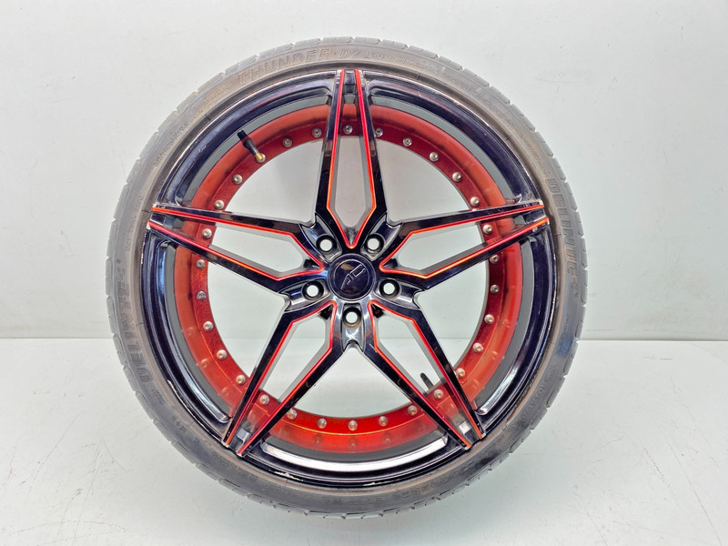20 INCH Marquee Luxury Wheel Rim with Tire Black Red 20X9 275/30 M3259 USED OEM✅