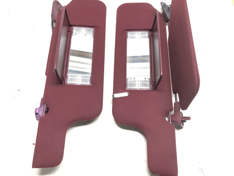 1995-1997 Lincoln Town Car Towncar Sun Visor Assembly Very Clean Red LH RH