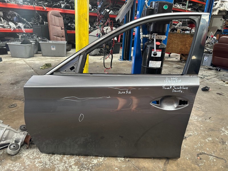 14-20 INFINITI Q50 FRONT LEFT DRIVER SIDE DOOR SHELL Gray OEM