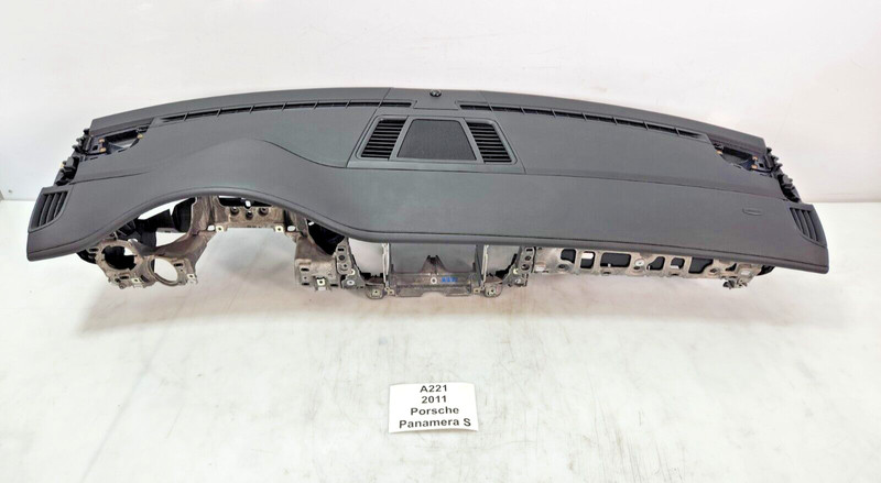 ✅ 10-16 OEM Porsche Panamera Turbo 970 Dashboard Instrument Panel Leather Black