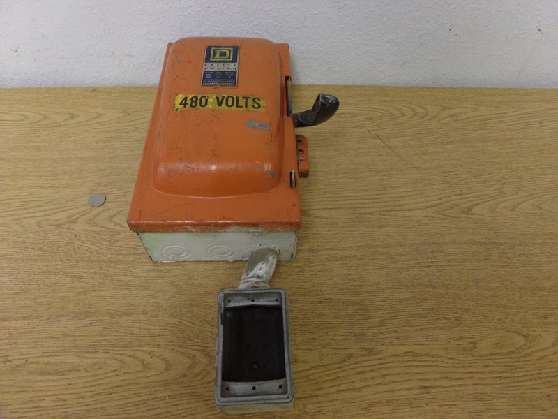 Square D Safety Switch H361 Single Throw Fusible 30A 3pH 600VAC *FREE SHIPPING*