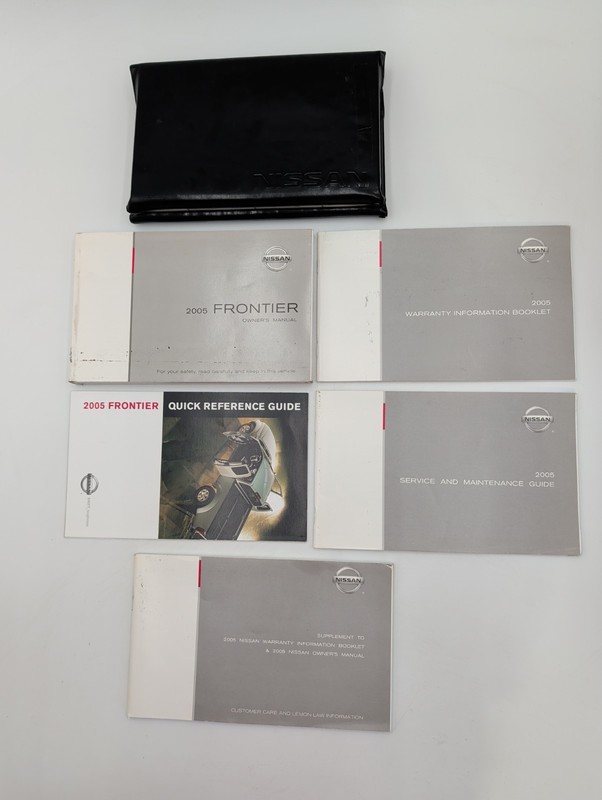 2008 Nissan Frontier Owners Manual XE, SE, LE, and NISMO With Case