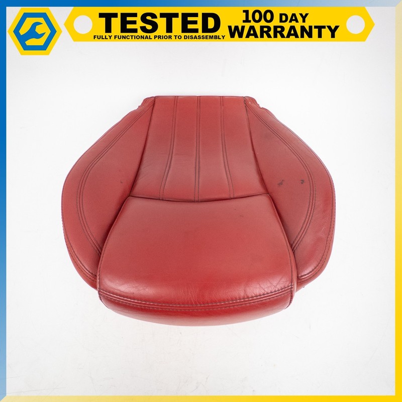 08-19 MASERATI GRANTURISMO FRONT LEFT SIDE LOWER BOTTOM SEAT CUSHION RED OEM