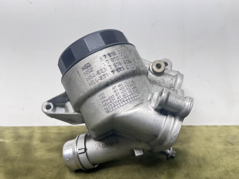 05-21 OEM BMW E90 E92 335i 335xi N54 Turbo Oil Filter Housing High Speed Option