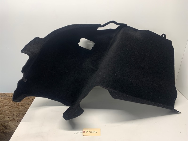 12-16 Tesla MS REAR TRUNK CARPET SIDE TRIM - LEFT, DRIVER- 1025978-00 N-2784 UP