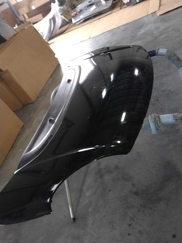 2016 FIAT 500 Hood Panel BLACK OEM 68210465AA 60K Miles NJ25-18267-455302