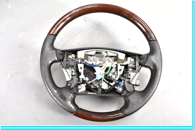 07-12 Lexus LS460 LS460L Driver Steering Wheel Leather Wood OEM