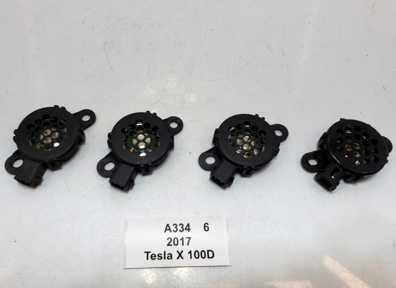 ✅ 12-20 OEM Tesla Model X S Rear Left Right Power Gate Chime Buzzer Speaker SET