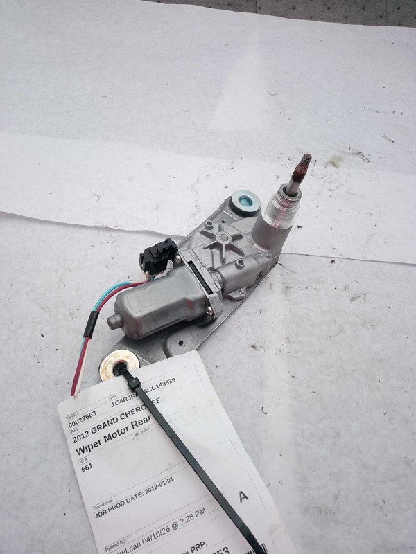 Used Back Glass Wiper Motor fits: 2012 Jeep Grand cherokeeGrade B