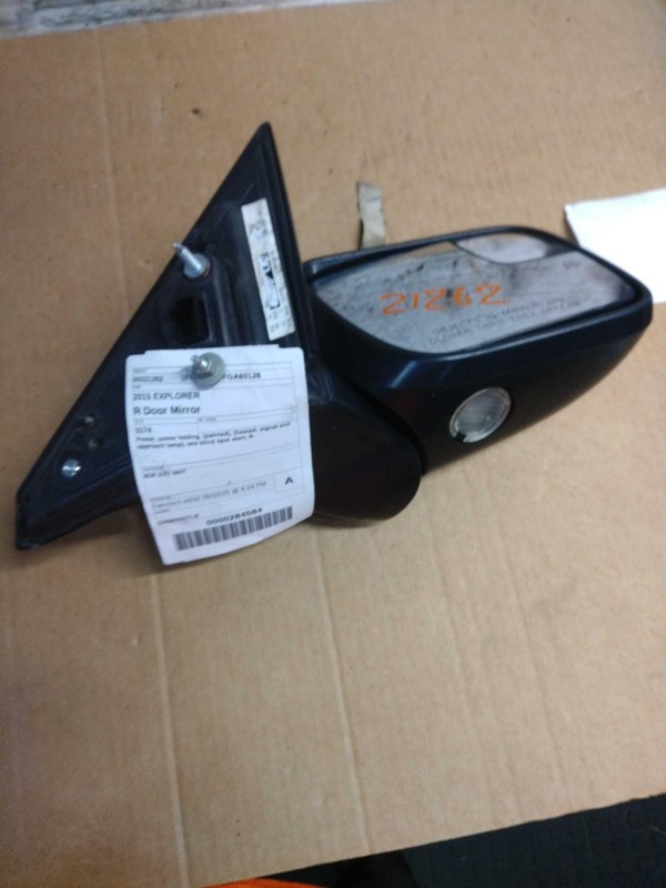 2015 Ford Explorer Right Door Mirror Assembly White OEM Used 118K Miles