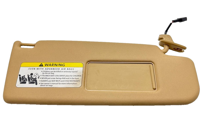 Volkswagen Jetta RH Passenger illuminated Visor Tan 2009 P/N 1K0857552