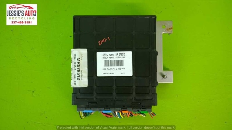 02 03 DIAMANTE LS 3.5L AT ECM ELECTRONIC ENGINE CONTROL MODULE OEM 2141-1