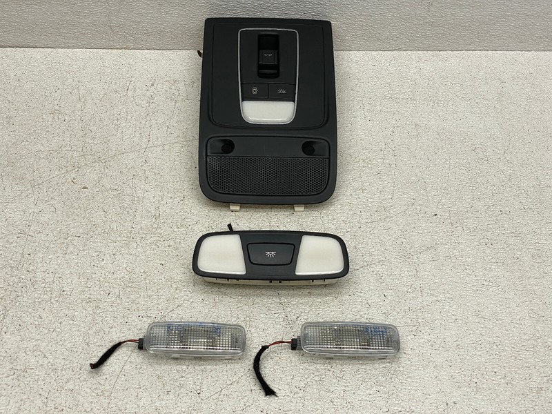 2015-2016 AUDI A3 FRONT & REAR UPPER ROOF DOME LIGHT LAMP SET OEM LOT701