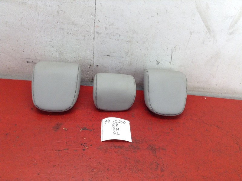 14-15 LEXUS IS250 REAR LEFT / CENTER / RIGHT SEAT HEADREST SET OEM