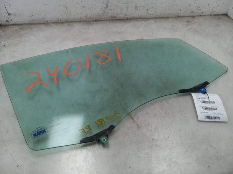 11-20 TOYOTA SIENNA XLE FRONT DRIVER LEFT DOOR GLASS WITHOUT ACOUSTIC