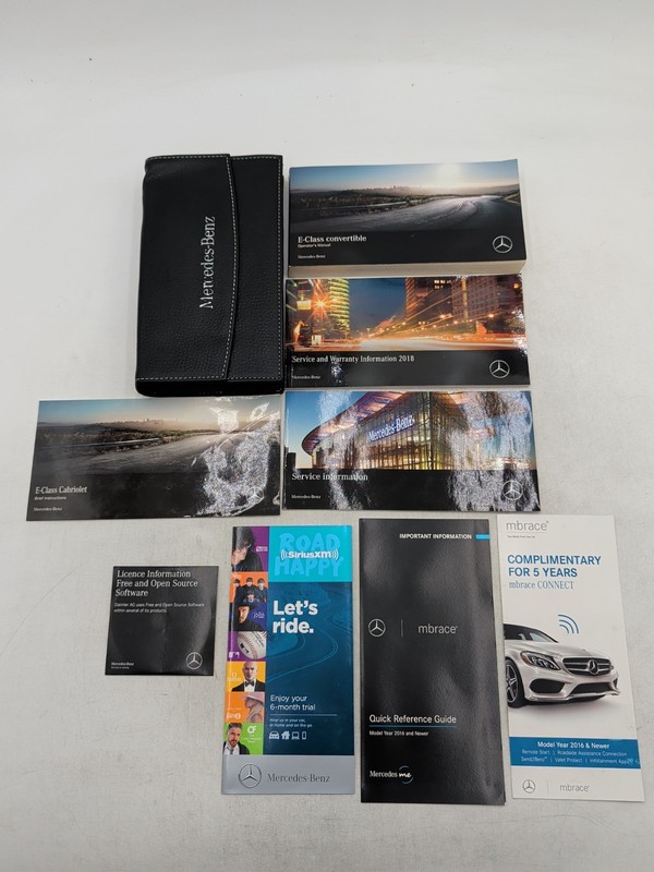 2020 Mercedes Benz E Class Convertible Owners Manual E300 E350 E400