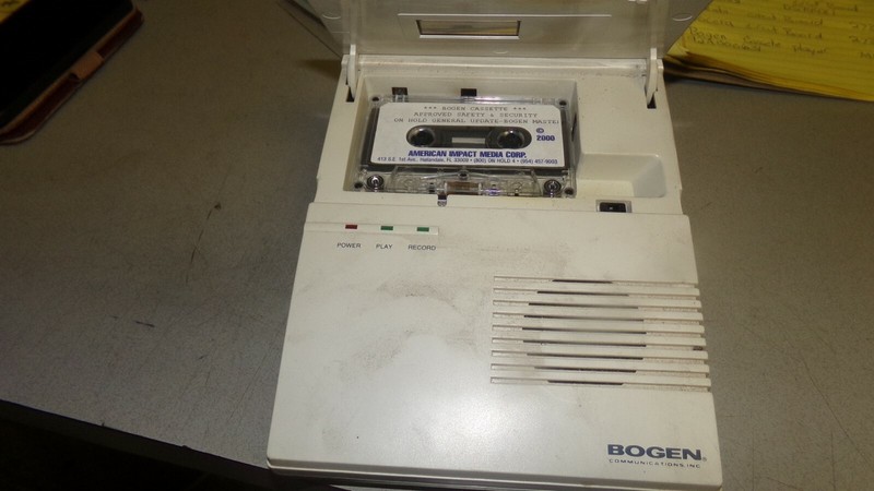Bogen MMT68 92A000631 Cassette Player *FREE SHIPPING*