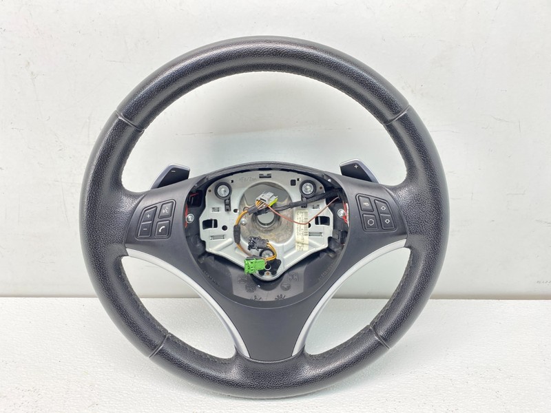 BMW E88 E82 E90 E92 E93 1/3 Series Leather Sport Steering Wheel w/ Paddles OEM ✅