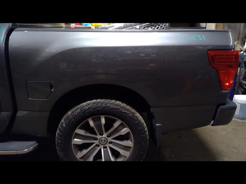 Pickup Box Crew Cab 139.8" Wb Sv Gray KAD Fits 17-19 TITAN 759604