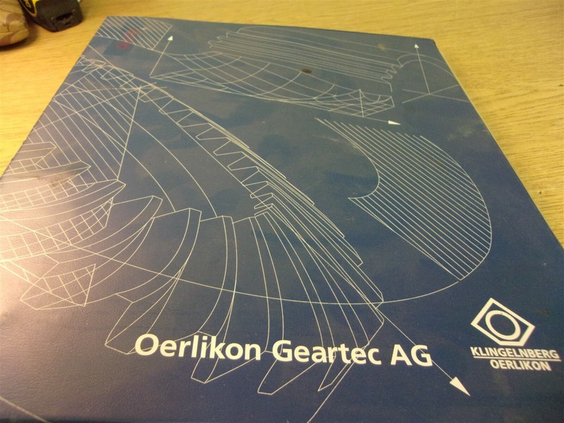 Oerlikon Geartec AG Mechanical Parts List T50 N291504 *FREE SHIPPING*