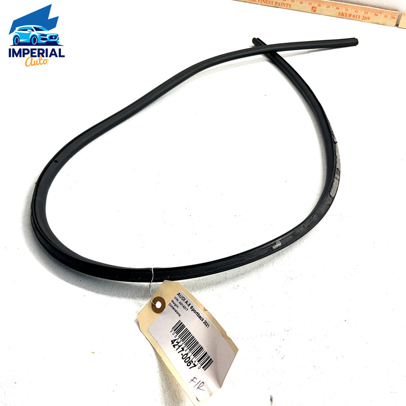 2018-2023 AUDI A5 SPORTBACK FRONT RIGHT PASSENGER DOOR WHETHERSTRIP SEAL OEM
