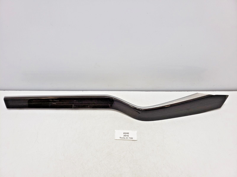 ✅ 16-20 OEM Tesla Model X Front Left Driver Door Insert Wood Trim Obeche