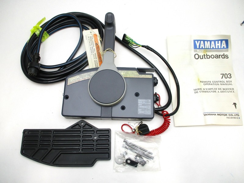 703 Yamaha Outboard Boat Pull To Open Side Mount Remote Control 7 Pin Non-Trim