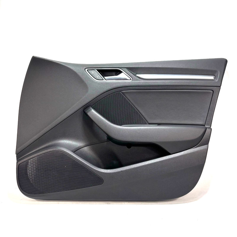 📌 15-20 AUDI A3 SEDAN 8V FRONT RIGHT PASS SIDE DOOR PANEL COVER TRIM BLACK OEM
