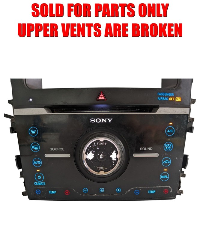 13-17 Ford Explorer Sony 8" Radio Climate Control Panel OEM PARTS ONLY!!