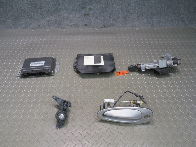 2002 PORSCHE 911 996 M96.03 M/T ENGINE ECU ECM HANDLE IMMO IGNITION LOCK KEY SET