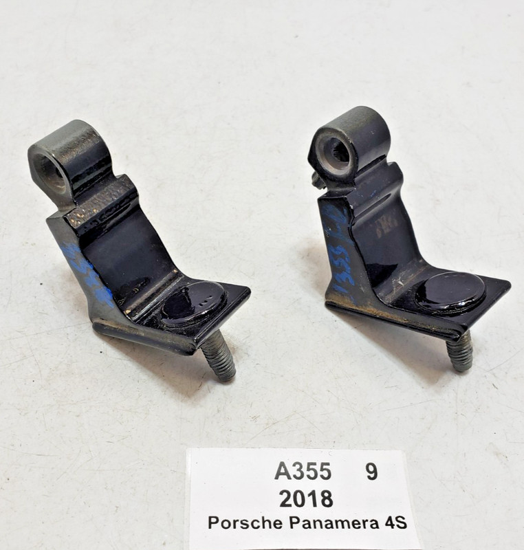✅ 17-23 OEM Porsche Panamera 4S 971 Front Right Passenger Door Hinge Black SET