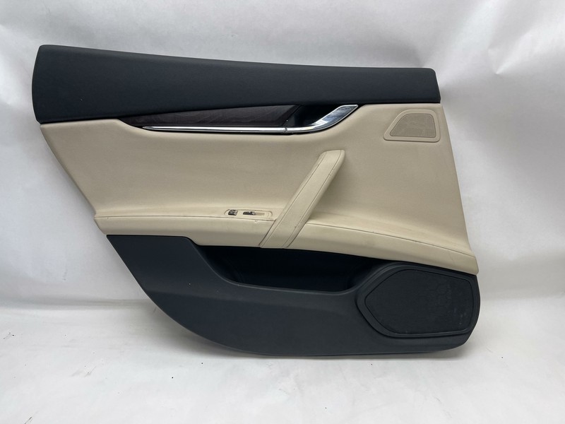 2013-2016 MASERATI QUATTROPORTE REAR DRIVER SIDE INTERIOR DOOR PANEL TRIM OEM