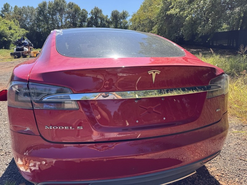 12-16 OEM Tesla Model S Rear Liftgate Tailgate Trunk Lid White 40005