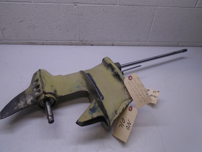 A Lower unit from a 1958 35 HP Evinrude outboard motor