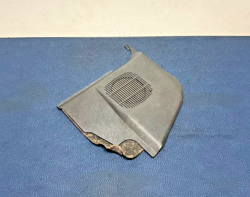84–91 BMW E30 Front Right Passenger Lower Kick Panel Leg Speaker Cover Black OEM