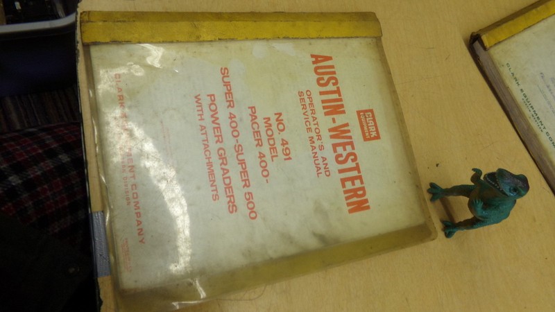 Clark Equipment Austin-Western No 490 Pacer 400 No.400-100 Manual