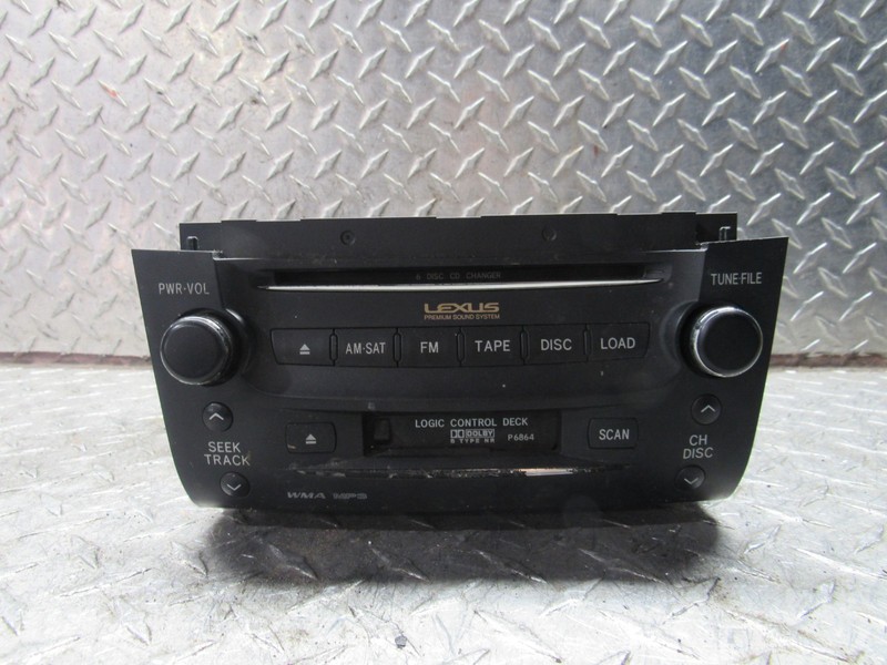 2007 LEXUS GS350 CD PLAYER RADIO RECEIVER PIONEER SYSTEM ID P6864/P6865 FACE ID