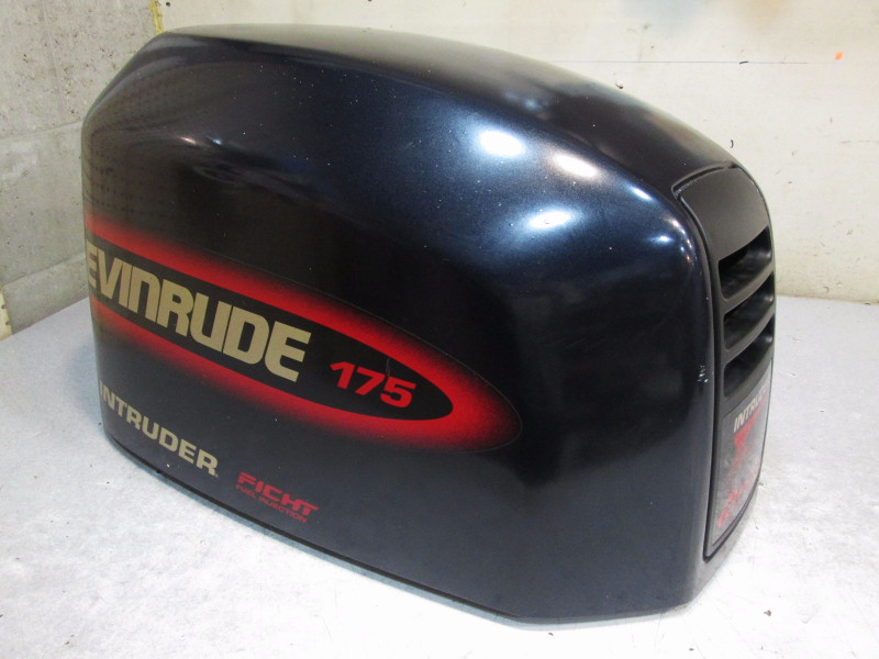 0285114 Engine Cover Evinrude Outboard Ficht Dark Blue Motor Cover 175hp