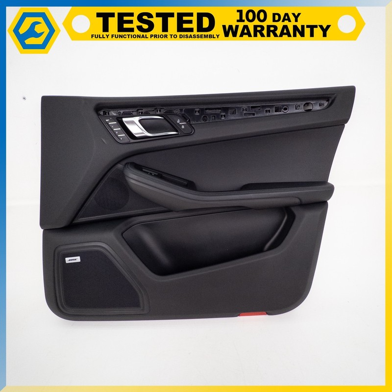 15-24 PORSCHE MACAN FRONT RIGHT PASSENGER SIDE INTERIOR DOOR PANEL BLACK OEM