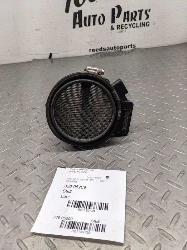99-06 CHEVY TAHOE SILVERADO 1500 MASS AIR FLOW SENSOR (MAF) 25168491 OEM 1189739