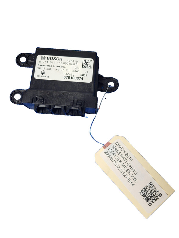Used Oem Maserati Parking Assist Control Module for 2017-2021 Ghibli Base 3.0L