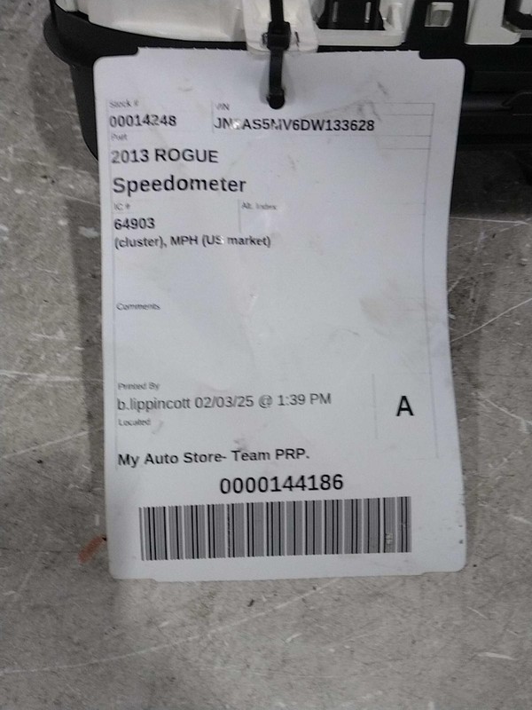 2013 Nissan Rogue Speedometer Gauge OEM 248101VX0A 163K Mileage