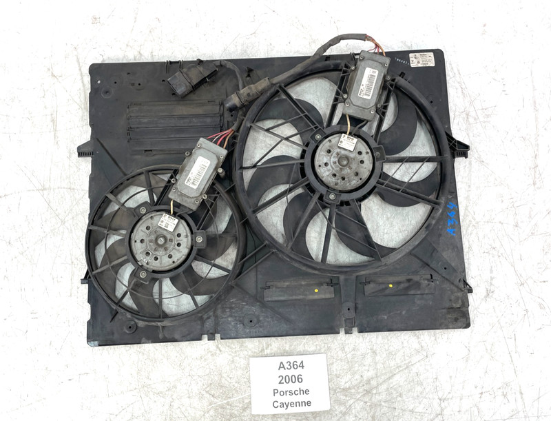✅ 03-10 OEM Porsche Cayenne 955 957 Radiator Cooling Fan Motor Assembly