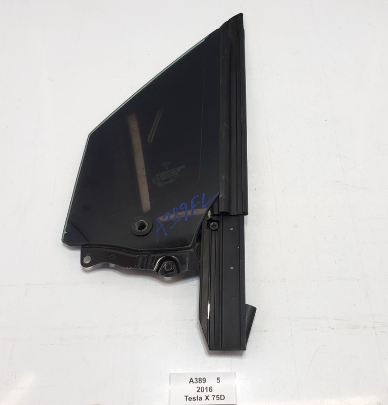 ✅ 16-23 OEM Tesla Model X Front Left Driver Quarter Vent Door Window Glass Tint