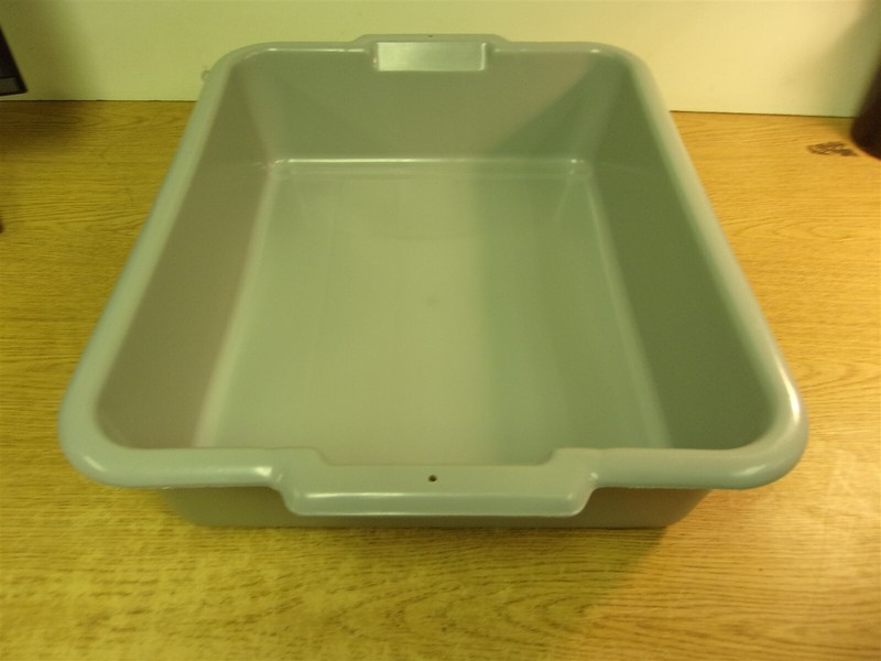 Lot of 12 Nesting Tote Box Gray 20-1/4"16-1/2"x5" *FREE SHIPPING*