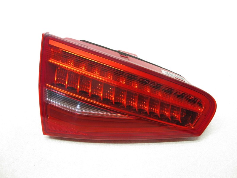 13-16 AUDI B8 A4 S4 SEDAN REAR LEFT DRIVER TRUNK MOUNTED TAIL LIGHT LED 013024A